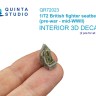 Quinta studio QR72023 Комплект ремней для самолета ВВС Британии, до/начало/середина ВМВ (2 шт) 1/72