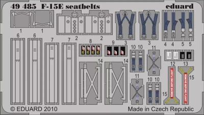 Eduard 49485 Set F-15E Seatbelts (Acad 12215) 1/48