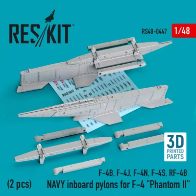 Reskit 48447 NAVY inboard pylons F-4 'Phantom II' (2 pcs.) 1/48
