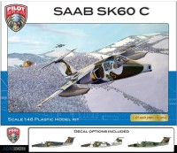 Pilot Replicas PR48A008 SAAB SK60 C Top quality plastic kit with surface details 2nd to none 1/48