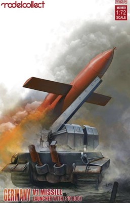 Modelcollect UA72073 Germany WWII V1 Missile Launcher with E-50 Body 1/72