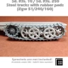 SBS Model 3D035 Sd.Kfz.10/250 Steel tracks w/ rubber pads 3D 1/35