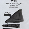 Maestro Models MMCK-4891 1/48 SAAB JA37 Viggen fin fold set (TARA)