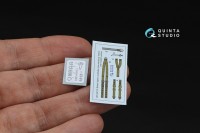 Quinta Studio QR+48102 Комплект ремней для истребителя Великобритании, до/начало ВМВ (с металлическими пряжками) 1/48