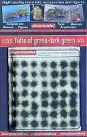 Plusmodel 563 Tufts of grass (dark green) 1/35