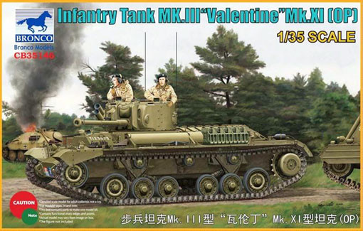 Bronco CB35146 Infantry Tank Mk. III "Valentine" Mk. XI OP 1/35