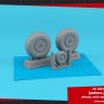 Armory ARAW48207 Junkers Ju-188A-1 Racher/Racher late wheels with weighted tires and paint masks 1/48