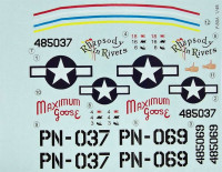 LF Model C4896 Decals P-80A Shooting Star over USA (HOBBYB) 1/48