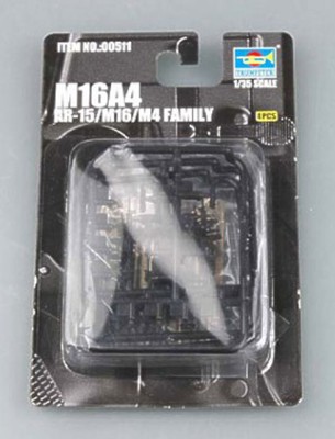 Trumpeter 00511 Американское стрелковое оружие AR-15/M16/M4 FAMILY-M16A4 1/35