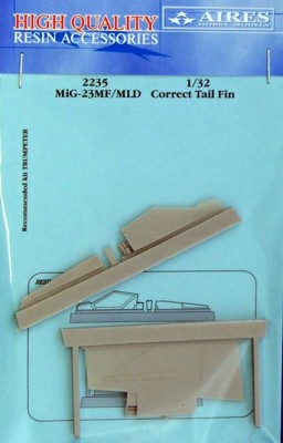 Aires 2235 MiG-23MF/MLD correct tail fin (TRUMP) 1/32