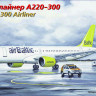 Восточный Экспресс 144136 Airbus A220-300 Air Baltic 1/144