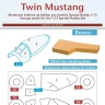 Peewit M72374 Canopy mask F-82H Twin Mustang (SP.HOB.) 1/72