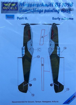 LF Model M4832 Mask Messerschmitt Bf 109E (EDU) Early Pt II. 1/48