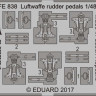 Eduard FE838 Luftwaffe rudder pedals 1/48