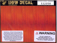 HGW 532058 Decal Dark Wood/Natural (transparent) 1/32