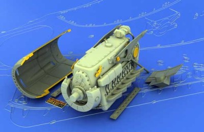 Eduard 632003 DB 601A/N powerplant                  