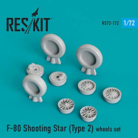 Reskit RS72-0172 F-80 Shooting Star (Type 2) wheels (AIRF/SWD) 1/72
