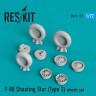 Reskit RS72-0172 F-80 Shooting Star (Type 2) wheels (AIRF/SWD) 1/72