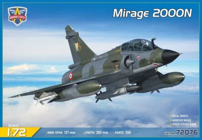Modelsvit 72076 Mirage 2000N w/ ASMP Missile (3x camo) 1/72