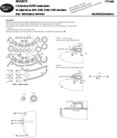 New Ware NWA-M0715 1/72 Mask E-2C Hawkeye EXPERT (FUJIMI)