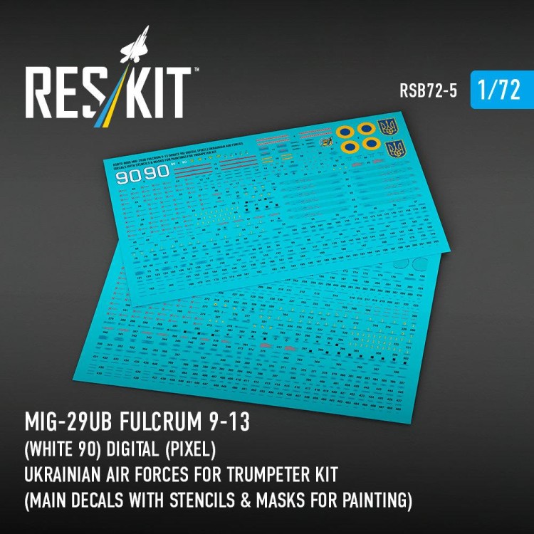 Reskit RSB72005 MiG-29UB Fulcrum 9-13 (White 90) Ukrainian AF 1/72