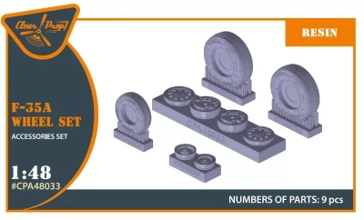 Clear Prop CPA48033 F-35A wheel set 1/48