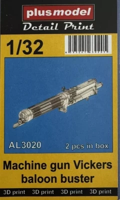 Plusmodel AL3020 MG Vickers baloon buster (2 pcs.) 1/32
