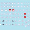 Star Decals 72-A1173 IDF Generic Markings # 2. Israeli brigade/unit insignia markings for tanks and AFVs 1/72