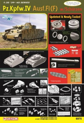 Dragon 6975 Pz.Kpfw.Iv Ausf.F1(F) W/Schurzen (The Battle Of Kursk) 1/35