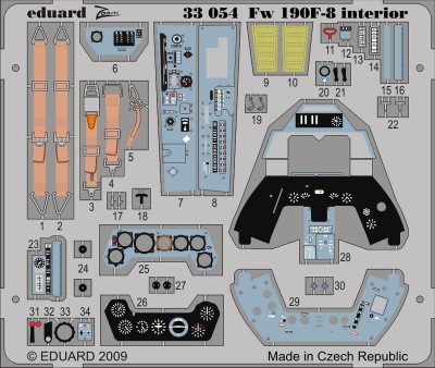 Eduard 33054 Fw 190F-8 interior S.A. 1/32 HAS