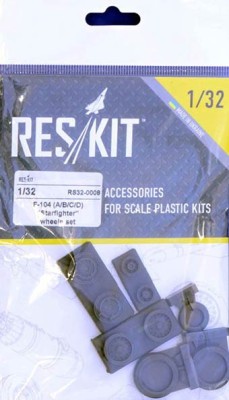 Reskit RS32-0008 F-104 (A/B/C/D) Starfighter wheels (HAS,ITA) 1/32
