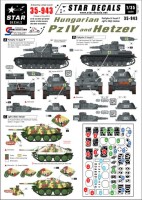 Star Decals STAR35943 Hungarian Pz.Kpfw.IV Ausf.F and Jagdpanzer 38(t) 'Hetzer' 1/35