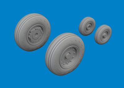 Eduard 672416 BRASSIN E-2C wheels (HELL) 1/72