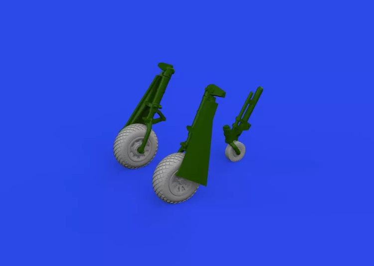 Eduard 672366 BRASSIN P-51D wheels diamond tread (EDU) 1/72