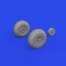 Eduard 672366 BRASSIN P-51D wheels diamond tread (EDU) 1/72