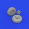 Eduard 672366 BRASSIN P-51D wheels diamond tread (EDU) 1/72