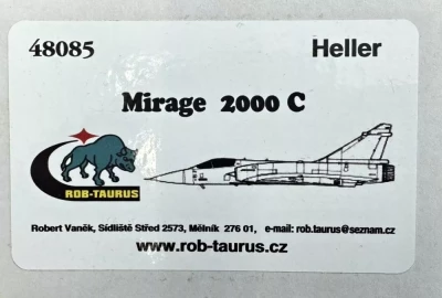 Rob Taurus 48085 Vacu Canopy Mirage 2000 C (HELLER) 1/48