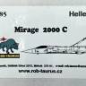 Rob Taurus 48085 Vacu Canopy Mirage 2000 C (HELLER) 1/48