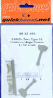 Quickboost QB32 196 A6M5c Zero Type 52 undercarriage covers (HAS) 1/32