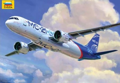 Звезда 7033 Пассажирский авиалайнер МС-21-300 1/144