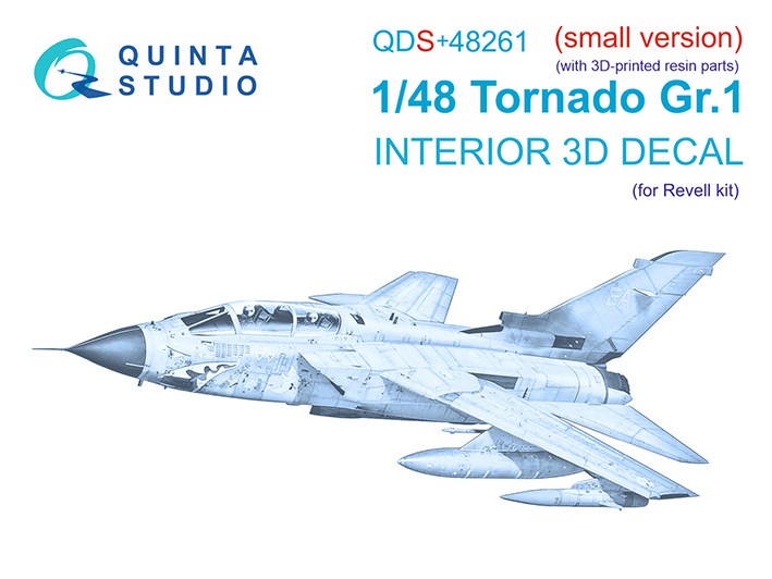 Quinta Studio QDS+48261 Tornado GR.1 (Revell) (малая версия) (с 3D-печатными деталями) 1/48