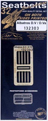 HGW 132303 Seatbelts Albatros D.V / D.Va (2 sided) 1/32