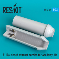 Reskit RSU72-0069 F-14A closed exhaust nozzles for Academy Kit 1/72