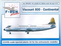 F-rsin Plastic FRP4055 Vickers Viscount 800 - Continental (silk-screened decals) 1/144