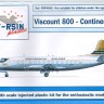 F-rsin Plastic FRP4055 Vickers Viscount 800 - Continental (silk-screened decals) 1/144