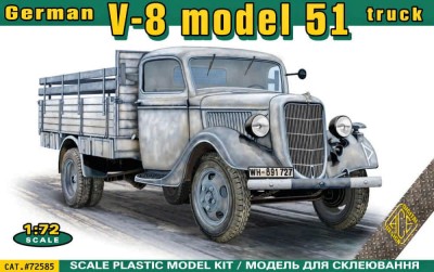 Ace Model 72585 V-8 model 51 German truck 1/72