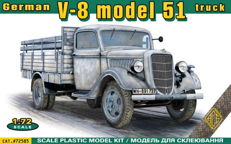 Ace Model 72585 V-8 model 51 German truck 1/72