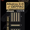 HGW 124518 Seatbelts Albatros D.III Oeffag (laser) 1/24