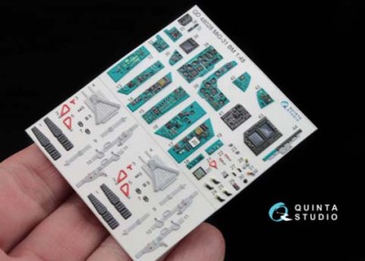 Quinta studio QD48028 МиГ-31БМ (для AMK) 3D декаль интерьера кабины1:48