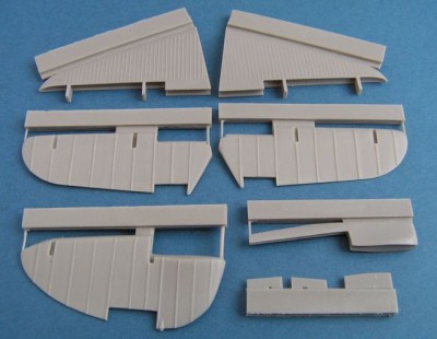 Pavla Models U48-49 TBD Devastator correct tailplane, elevators and rudder for kit GWH 1:48